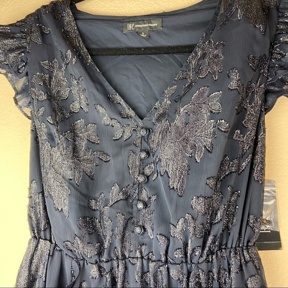 Inc Ruffled Button-Front Midi Dress - Picture 9 of 14